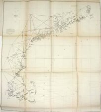 U.S. Coast Survey Sketch A Showing the Primary Triangulation in Section No. 1