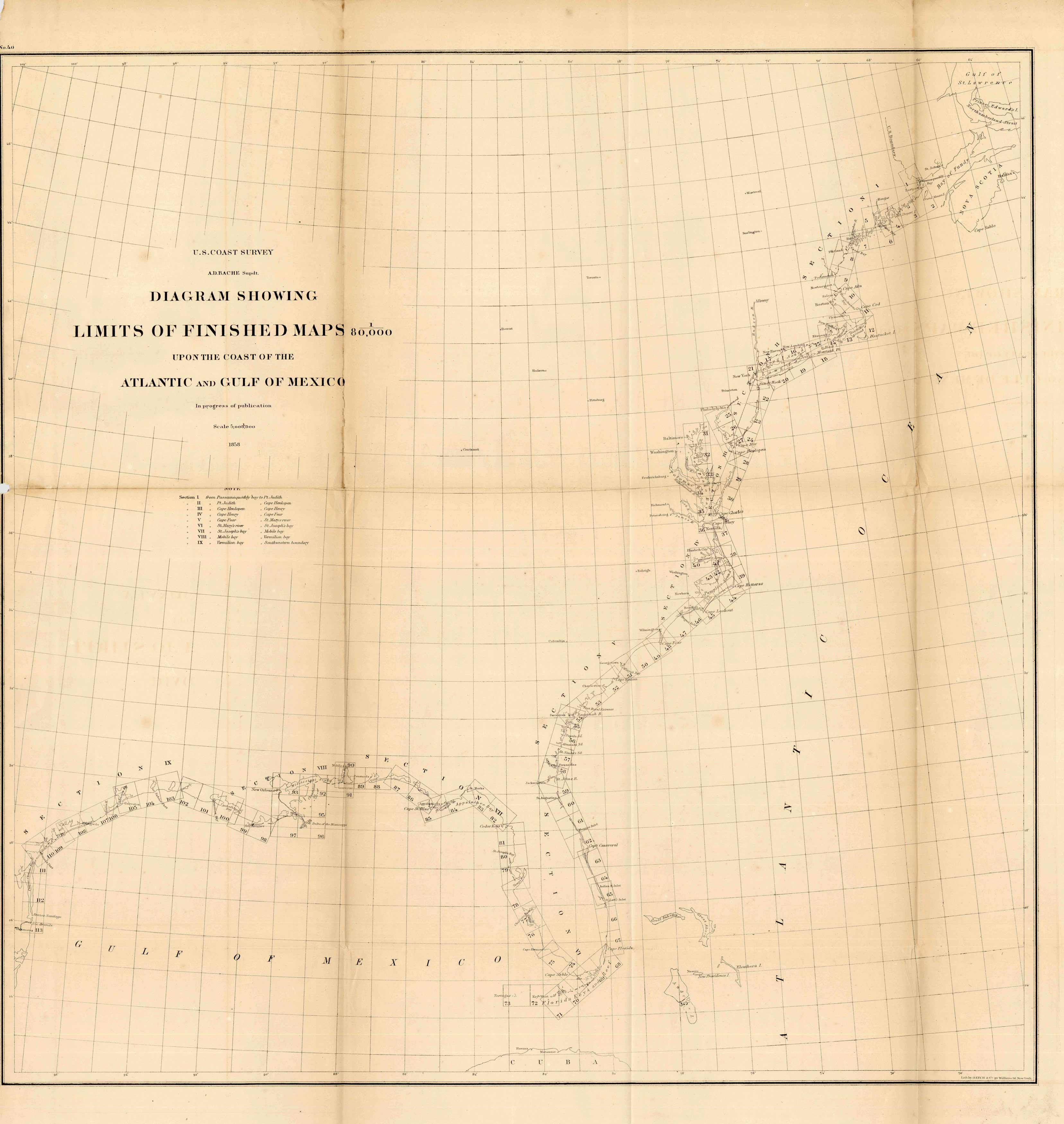 Diagram Showing Limits of Finished Maps 1/80 Diagram Showing Limits of Finished Maps 1/80