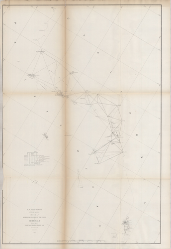U.S. Coast Survey Sketch J Showing the Progress of the Survey in Section No. X From San Diego to Pt. Sal