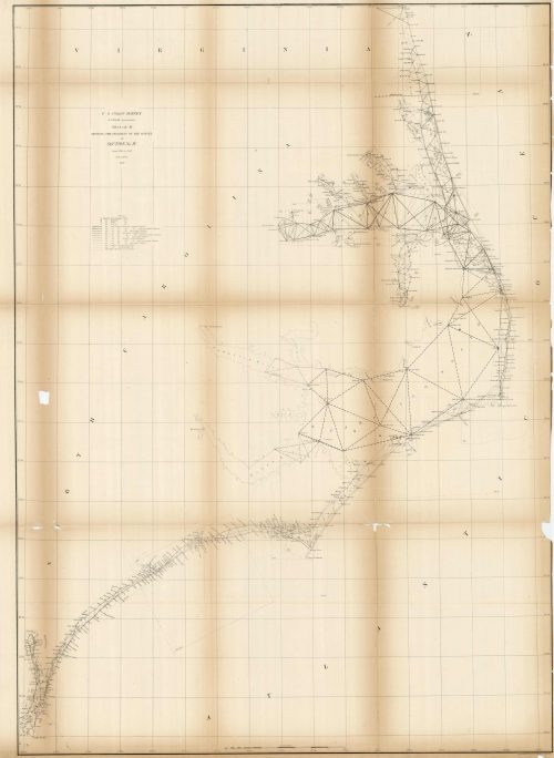 Sketch D Showing the Progress of the Survey in Section No. IV - 1858