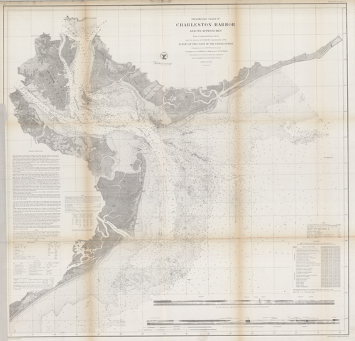 Preliminary Chart of Charleston Harbor and Its Approaches - Art Source ...