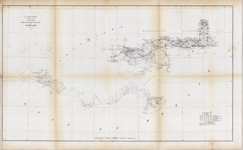 U.S. Coast Survey Sketch H Showing the Progress of the Survey in Section No. VIII