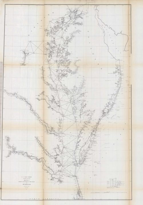 U.S. Coast Survey Sketch C Showing the Progress of the Survey in Section No. III