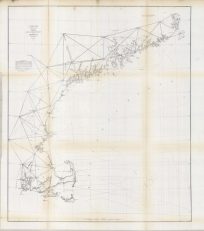 U.S. Coast Survey Sketch A Showing the Primary Triangulation in Section No. 1