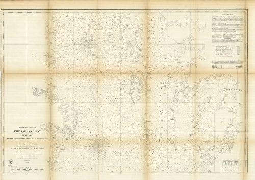 Preliminary Chart of Chesapeake Bay - Sheet No. 4 - From the Potomac River to the Entrance to Pocomoke Sound - 1859