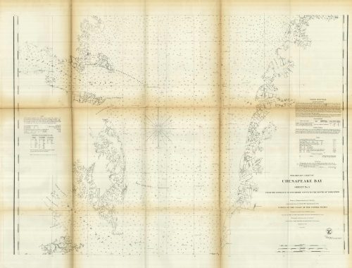 Preliminary Chart of Chesapeake Bay - Sheet No. 5 - From the Entrance to Pocomoke Sound to the Mouth of York River - 1859