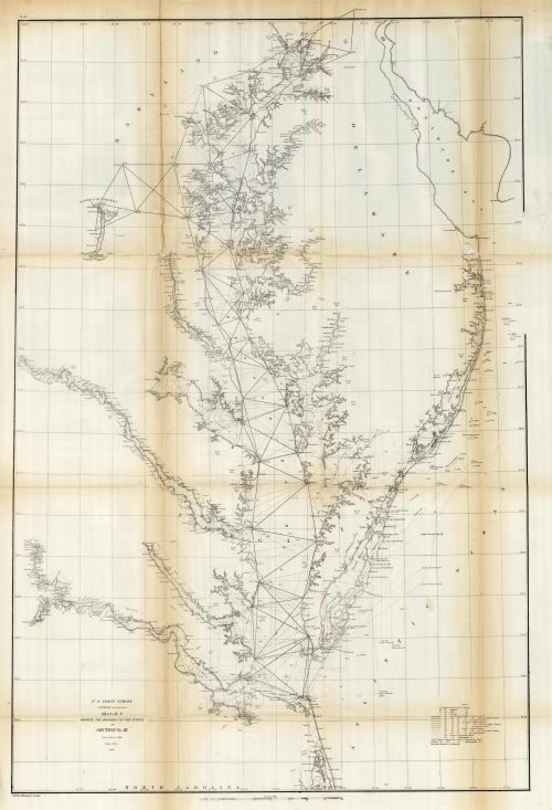 Sketch C Showing the Progress of the Survey in Section No. III - 1860