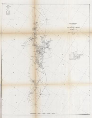 U.S. Coast Survey Sketch J Showing the Progress of the Survey in Section No. X From Pt. Sal to Tomales Bay