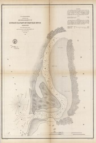 U.S. Coast Survey Reconnaissance of Entrance & Part of Coquille River