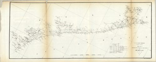 Antique Coastal Survey- Aransas Bay to Galveston