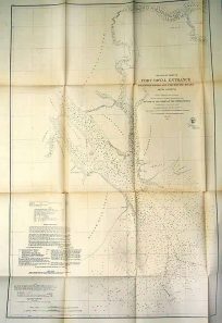 Preliminary Chart of Port Royal Entrance Beaufort Broad and Chechessee Rivers South Carolina