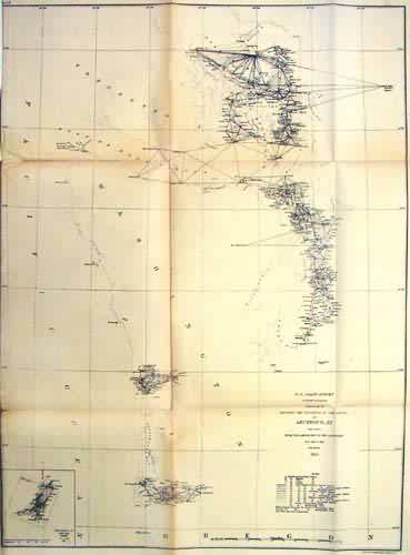 U.S. Coast Survey Sketch K Showing the Progress of the Survey in Section No. XI