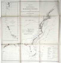 Sketch Showing the Progress of the Survey on the Atlantic Gulf of Mexico and Pacific Coast of the United States