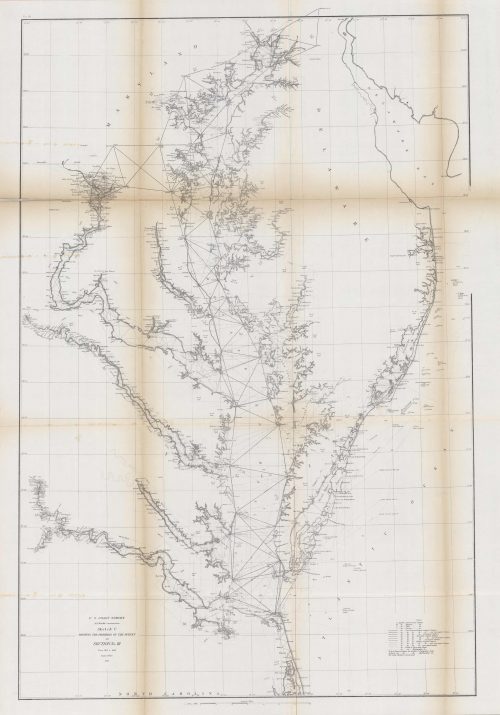 U.S. Coast Survey Sketch C Showing the Progress of the Survey in Section No. III