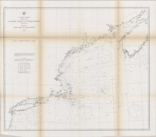 Atlantic Coast of the United States - Sheet No. 1 - Cape Sable to Sandy Hook