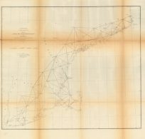 U.S. Coast Survey Sketch A Showing the Primary Triangulation in Section No. 1