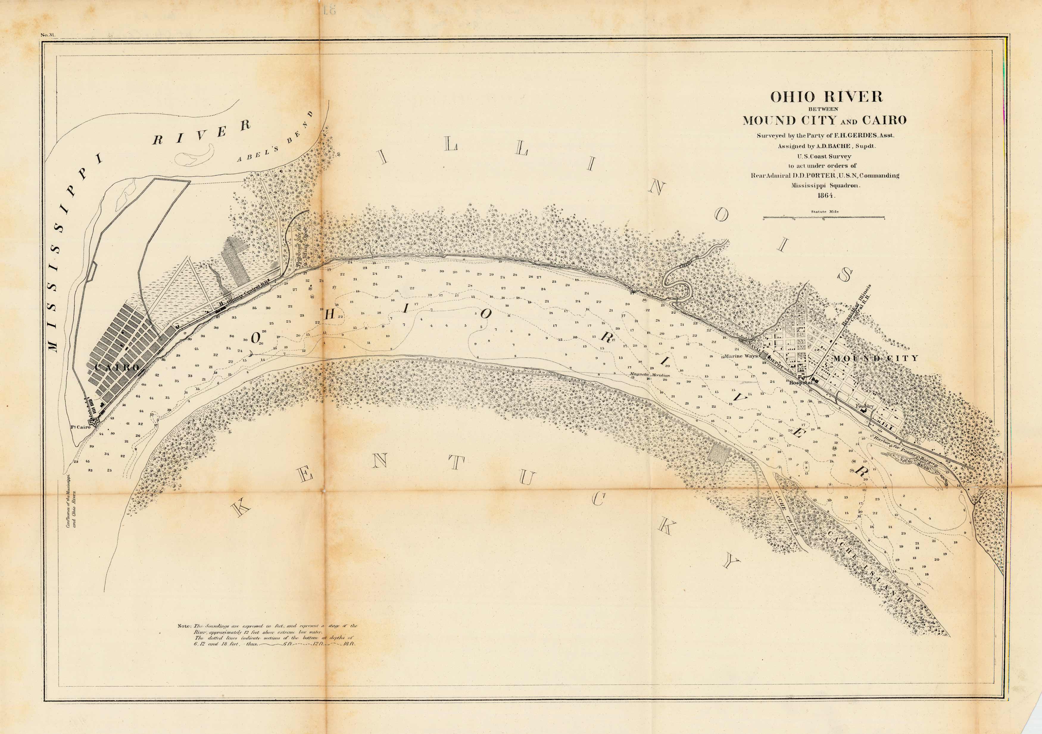 Ohio River Between Mound City and Cairo Ohio River Between Mound City and Cairo