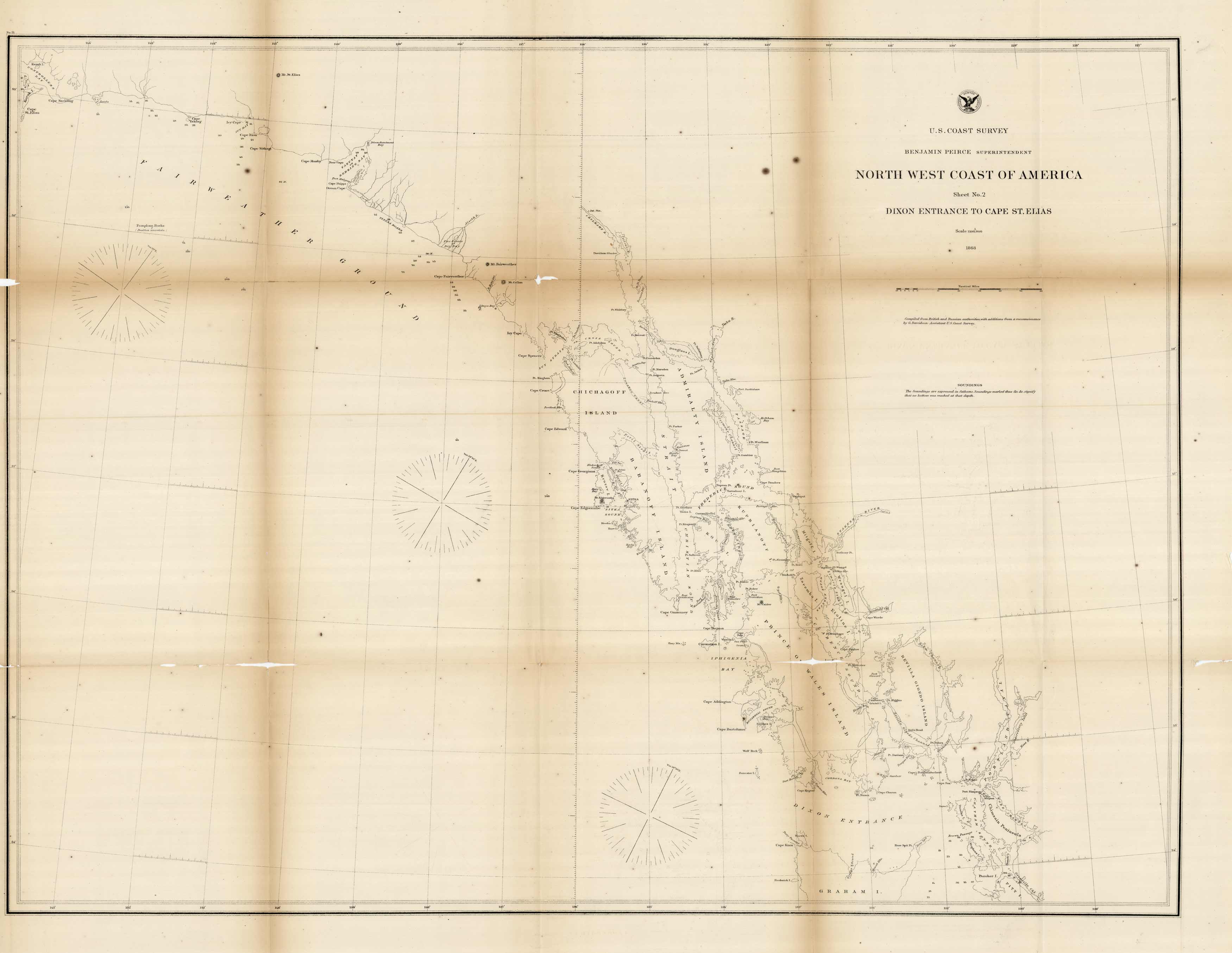 North West Coast of America (Sheet No. 2) - Dixon Entrance to Cape St. Elias
