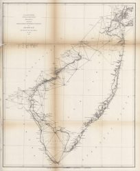 U.S. Coast Survey Sketch B No. 3 Showing the Triangulation & Geographical Positions in Section No. II