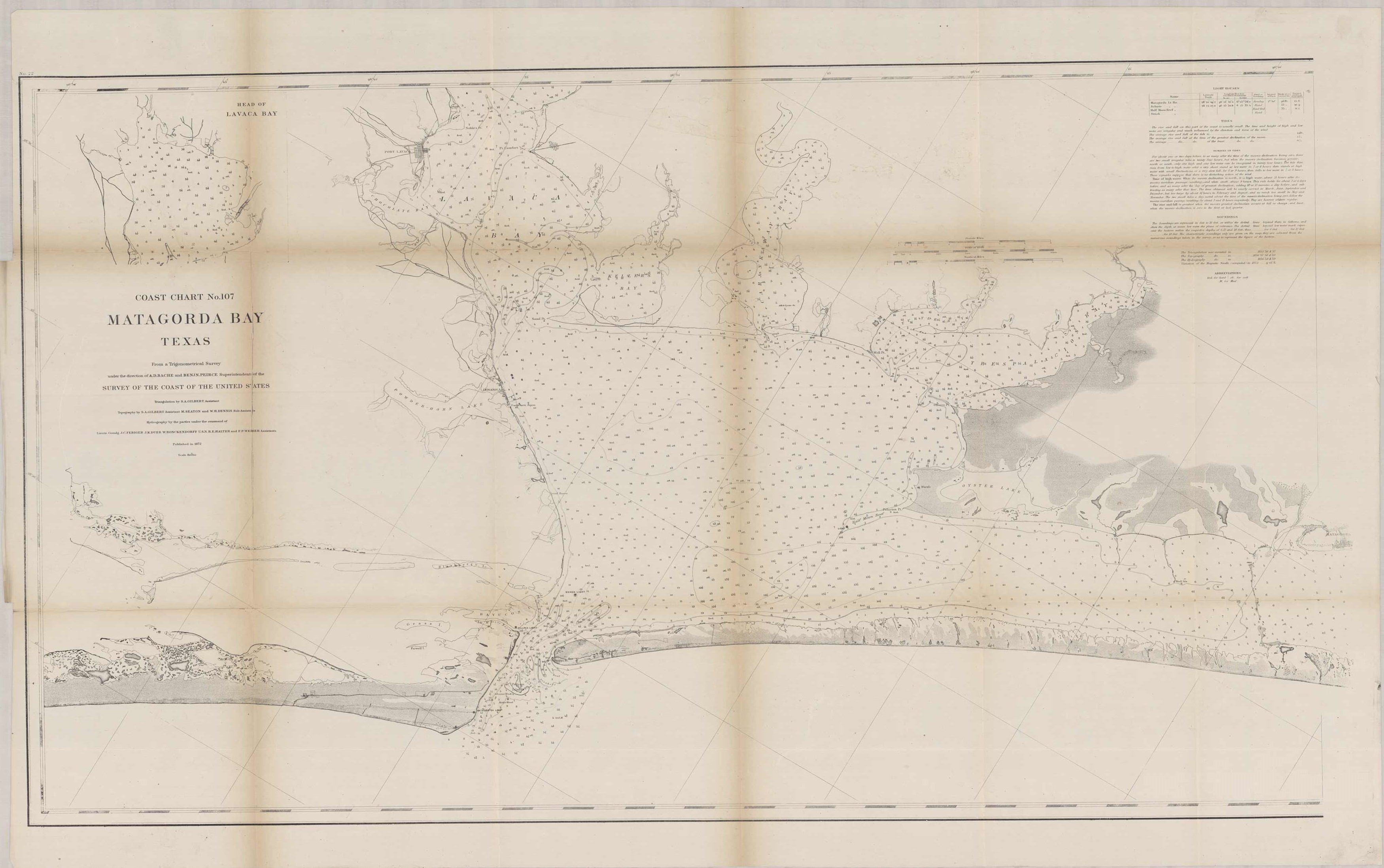 Coastal Chart No. 107 Matagorda Bay