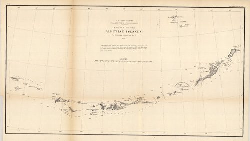 Sketch of the Aleutian Islands - To Illustrate Apendix No. 11 - 1873