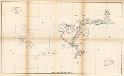 Sketch H Showing the Progess of the Survey in Section No. VIII - From 1846 to 1873