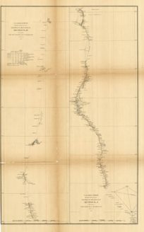 Progress of the Survey in Section No. XI - Lower Sheet - From the California Line to Tillamook Bay / Progress of the Survey in Section No. X - Upper Sheet - From Tomales Bay to the Oregon Line - 1873