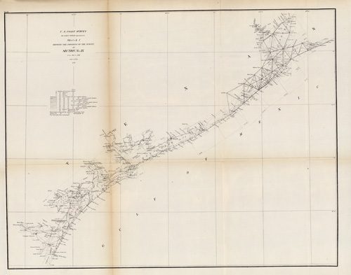 Sketch I - Showing the Progess of the Survey in Section No. IX - From 1848 to 1871