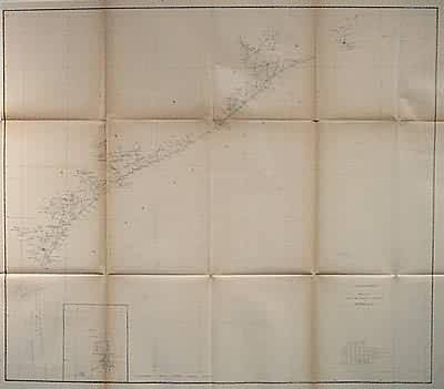 Antique Coastal Survey of Texas- Laguna Madre to the Mermenteur River