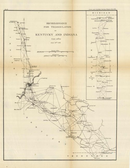 Reconnaissance for Triangulation in Kentucky and Indiana - 1881