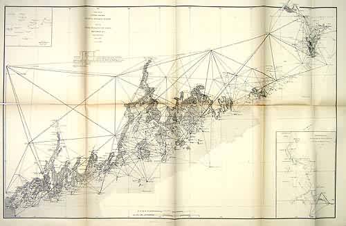 United States Coast and Geodetic Survey Sketch Showing the Progress of the Survey in Section No. 1