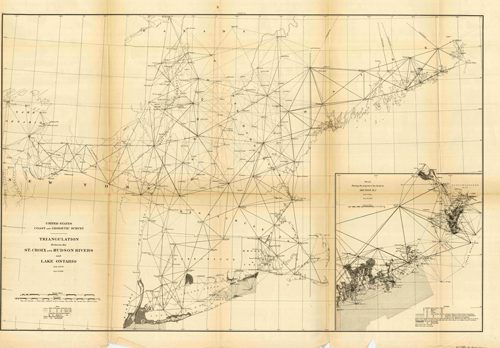 Triangulation between the St. Croix and Hudson Rivers