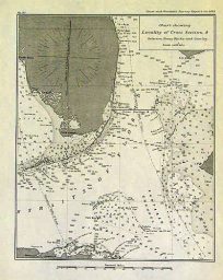 Chart showing Locality of Cross Section A between Fowey Rocks and Gun Cay