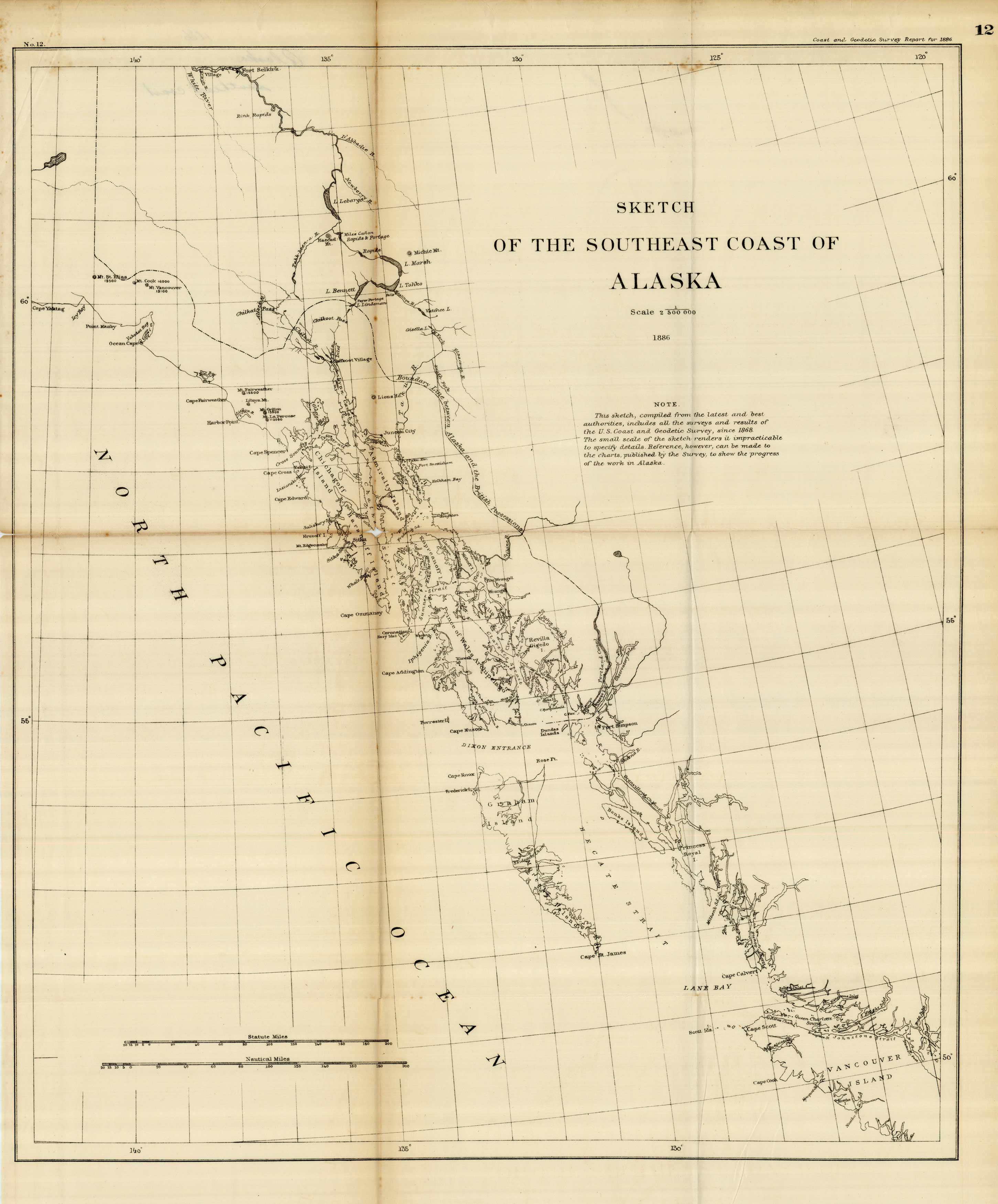 Sketch of the Southeast Coast of Alaska