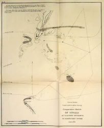 United States Coast and Geodetic Survey Comparative Sketch of Shoals at Eastern Entrance to Nantucket Sound