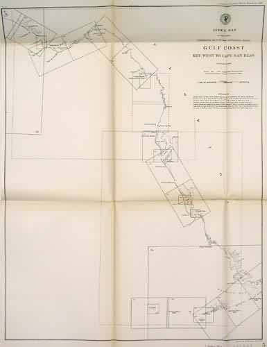 Index Map to the Charts Published by the U.S. Coast and Geodetic Survey Gulf Coast Key West to Cape San Blas