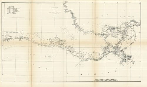 Sketch Showing the Progress of the Survey in Sections 8 & 9