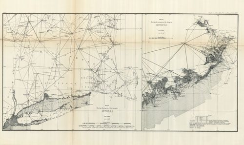 Sketch Showing the Progress of the Survey in Section No. I