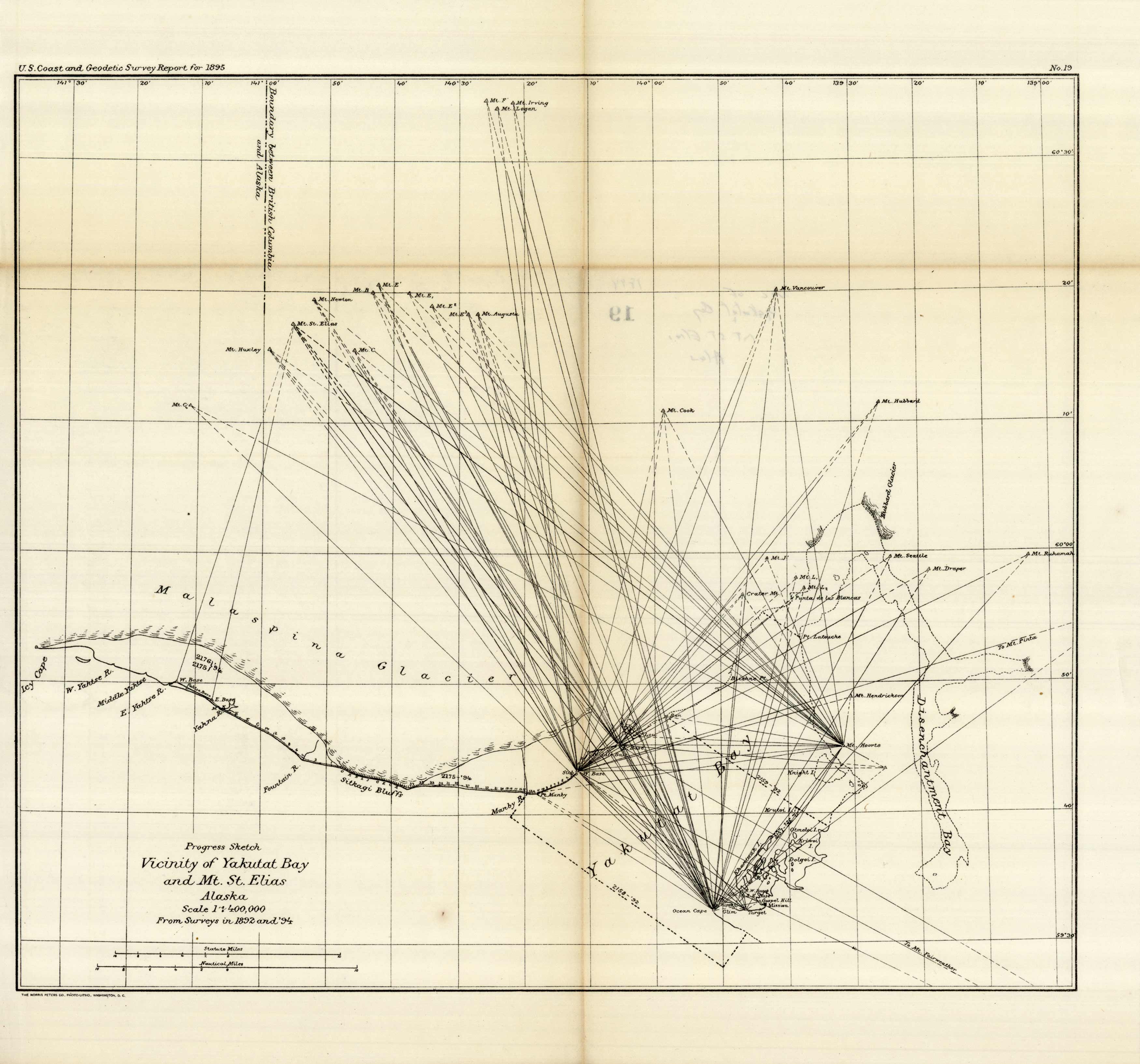 Progress Sketch - Vicinity of Yakutat Bay and Mt. St. Elias