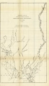 Progress Sketch Showing Triangulation of Portland Canal and Vicinity