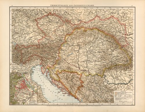 Uebersichtskarte von Oesterreich-Ungarn (General map of Austria Hungary)