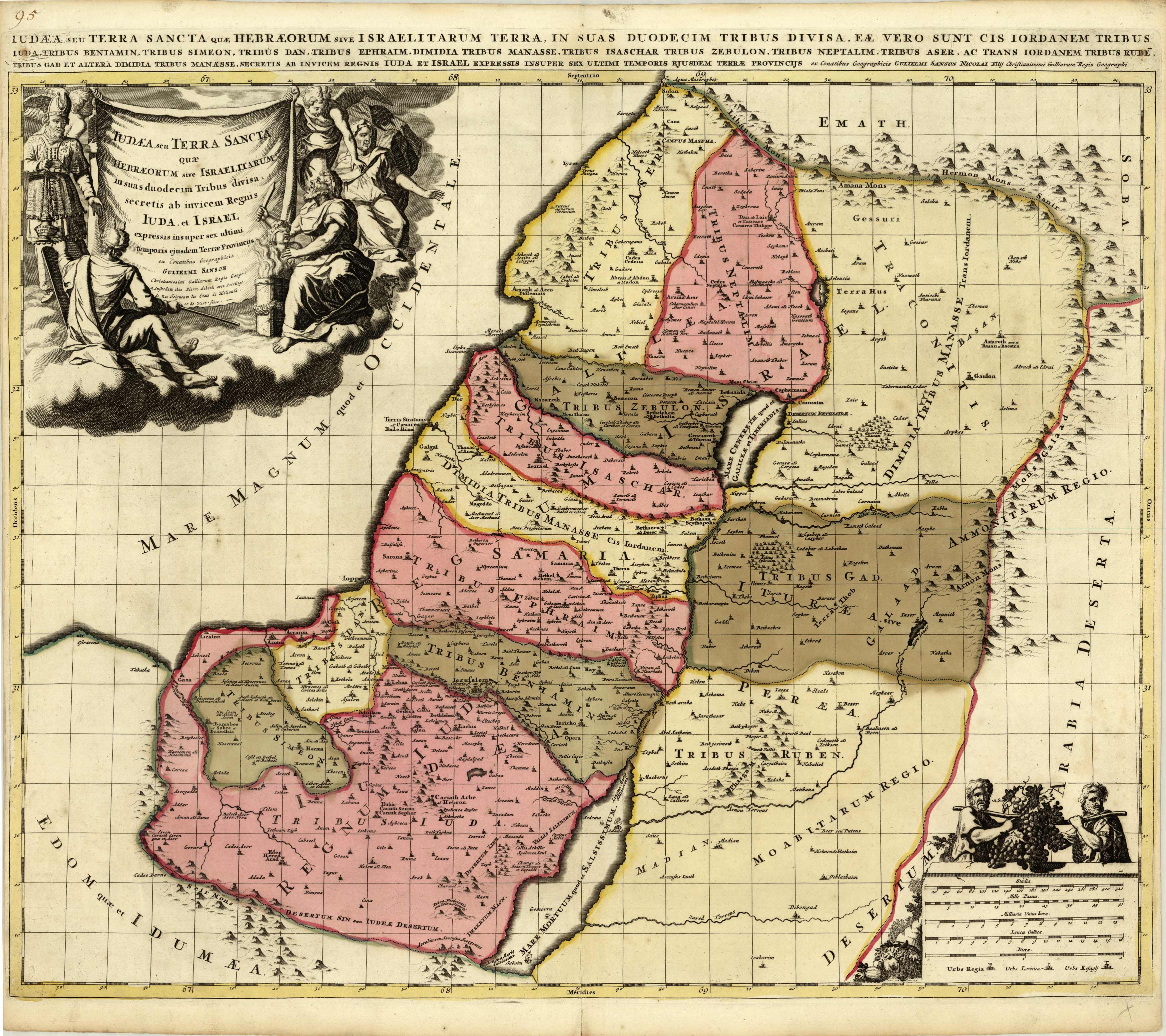 Judaea seu Terra Sancta quae Hebraeorum sive Israelitarum...[Holy Land]