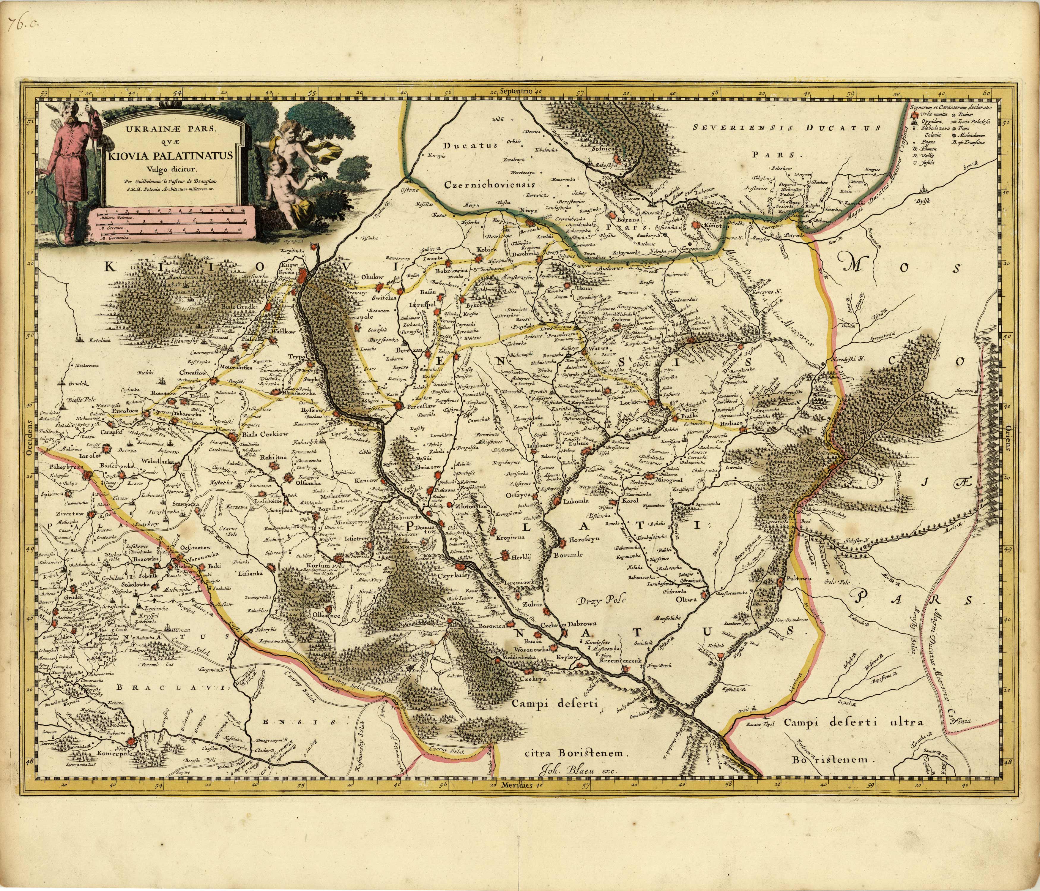 Ukrainae Pars quae Kiovia Palatinatus vulgo Dicitur. [North East Ukraine]
