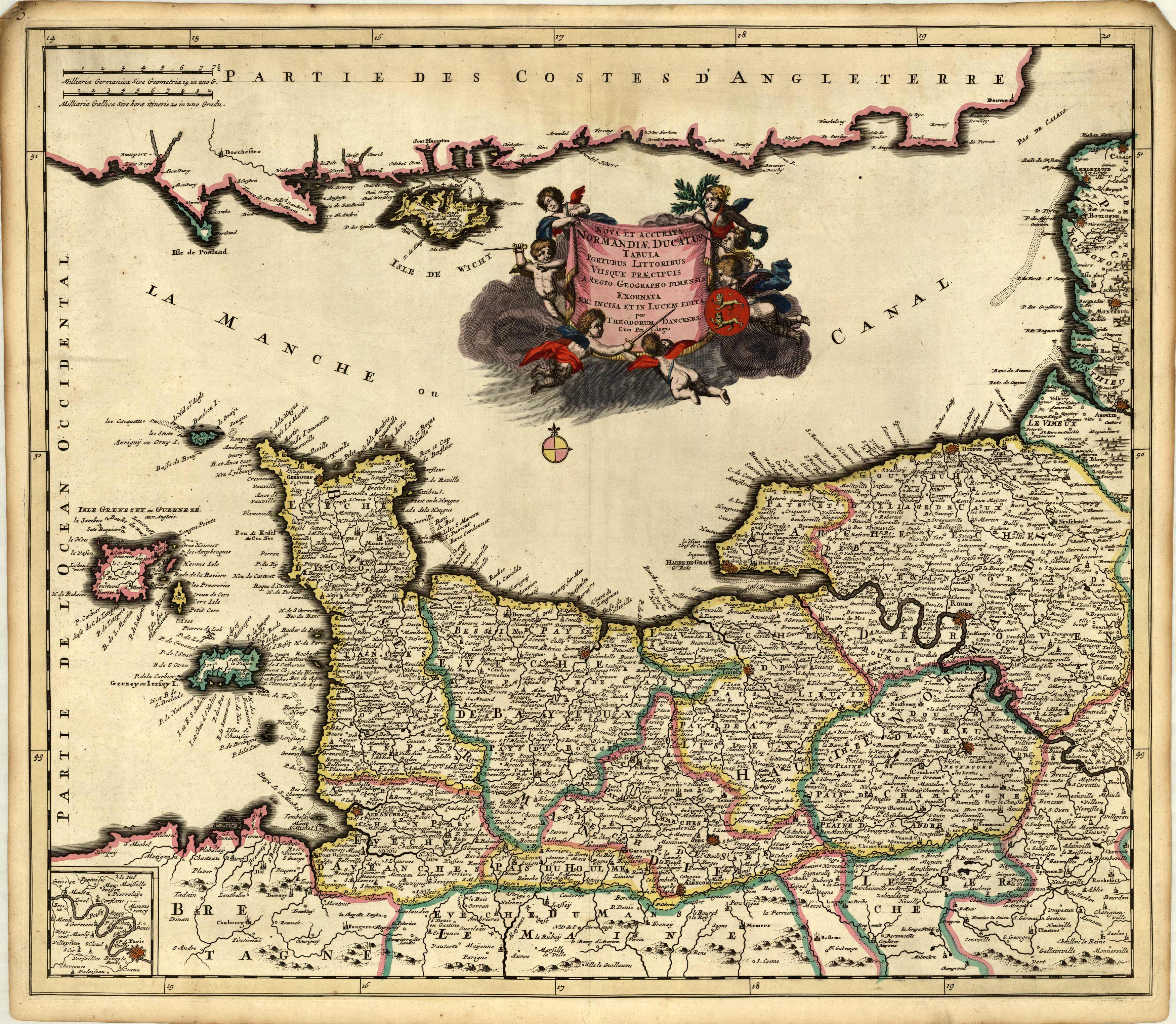 Nova et Accurata Normandiae Ducatus Tabula [Rouen]