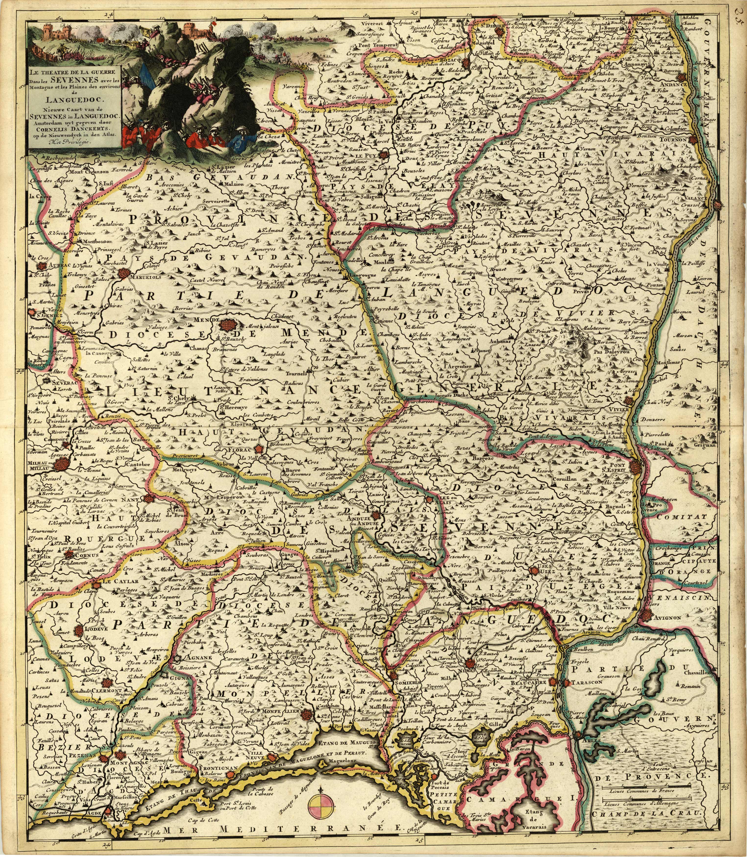 Le Theatre de la Guerre dans les Sevennes ... [Montpellier