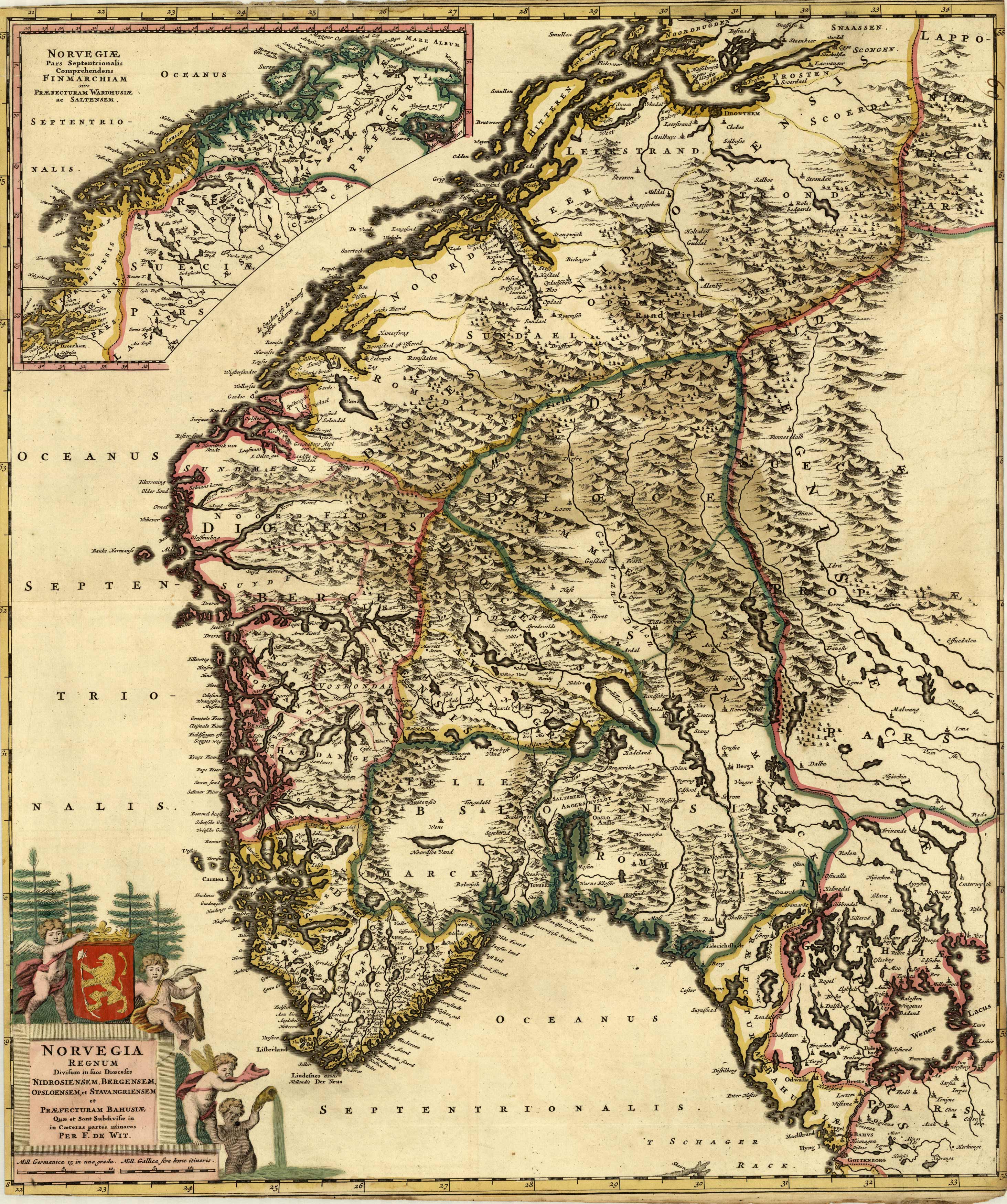 Norvegia Regnum Divisum in suos Dioeceses Nidrosiensem