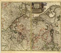 Totius Rheni Tractus. [Rhine River]