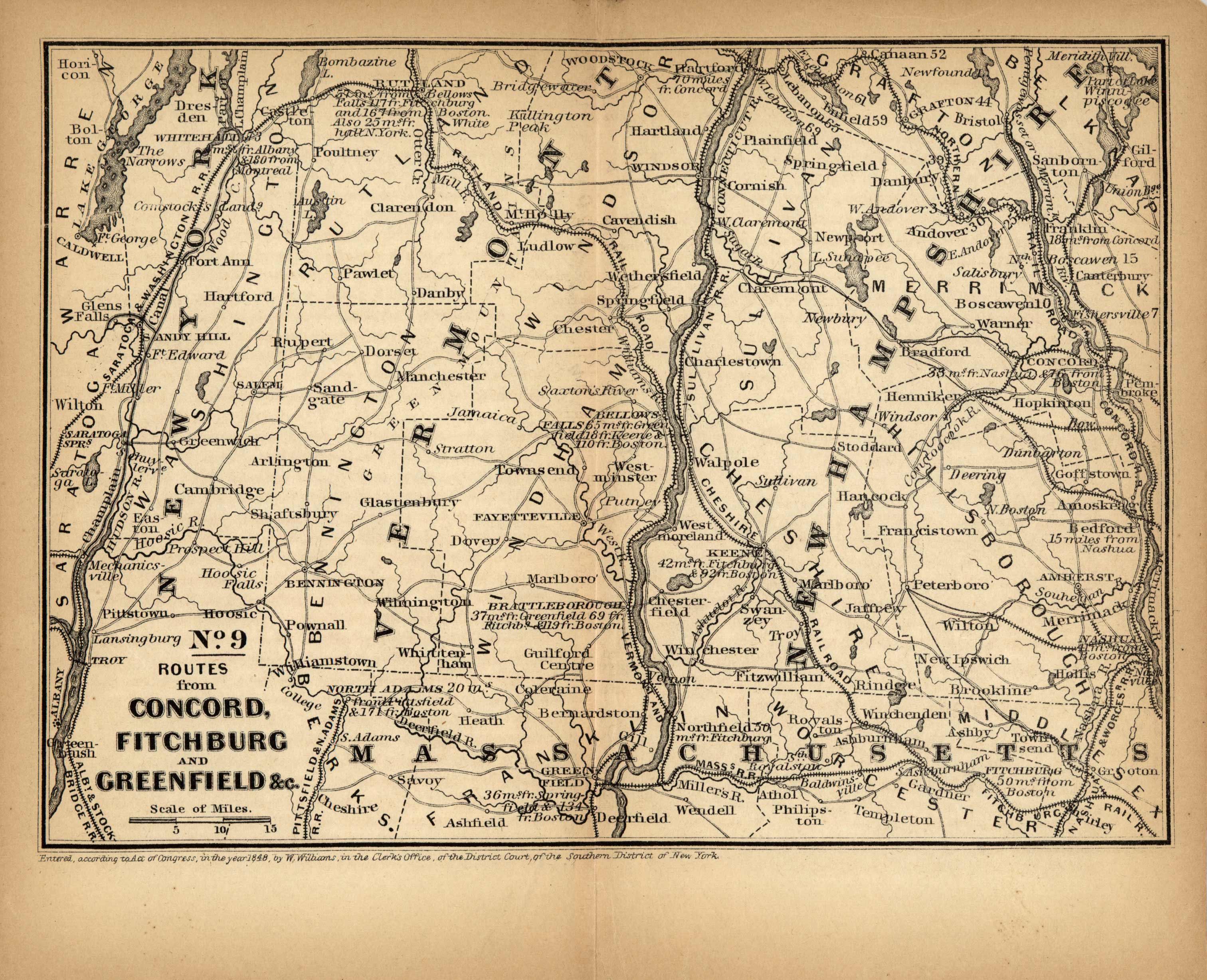 Routes from Concord Routes from Concord