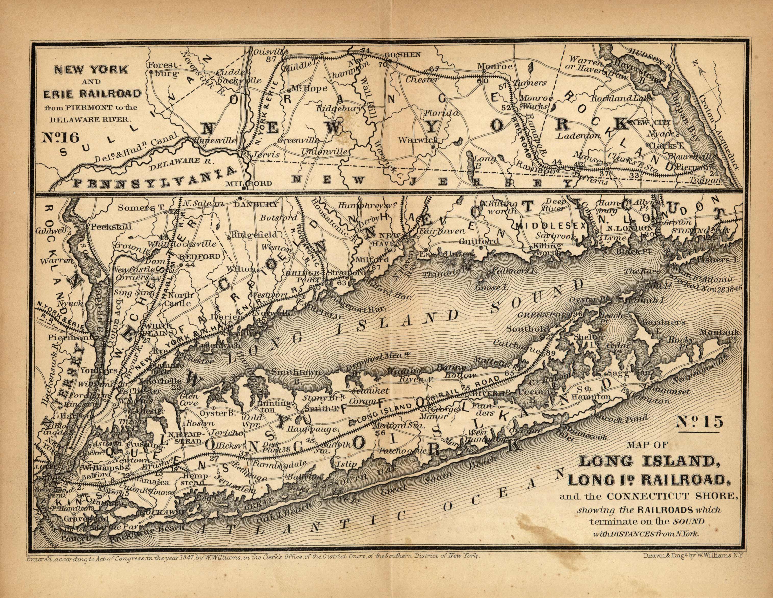 Map of Long Island