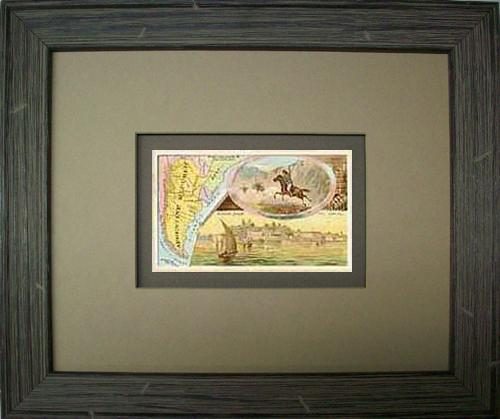 FRAMED Arbuckles Coffee Card of Argentine Republic'